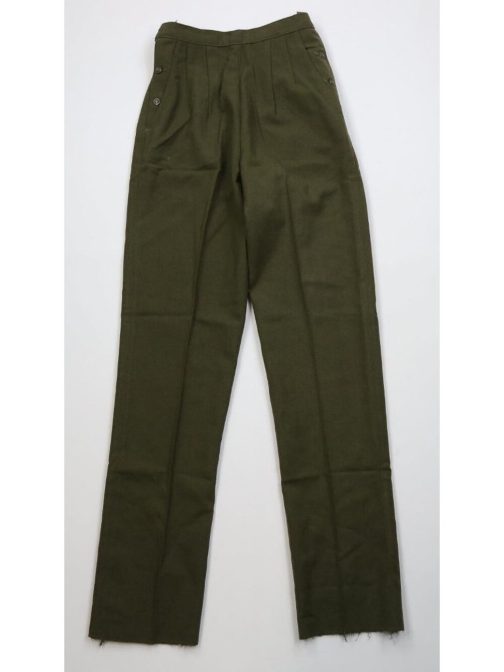 Vtg 70s Vietnam War Womens 12 Wool OG108 Utility Field Trousers Pants USGI USA